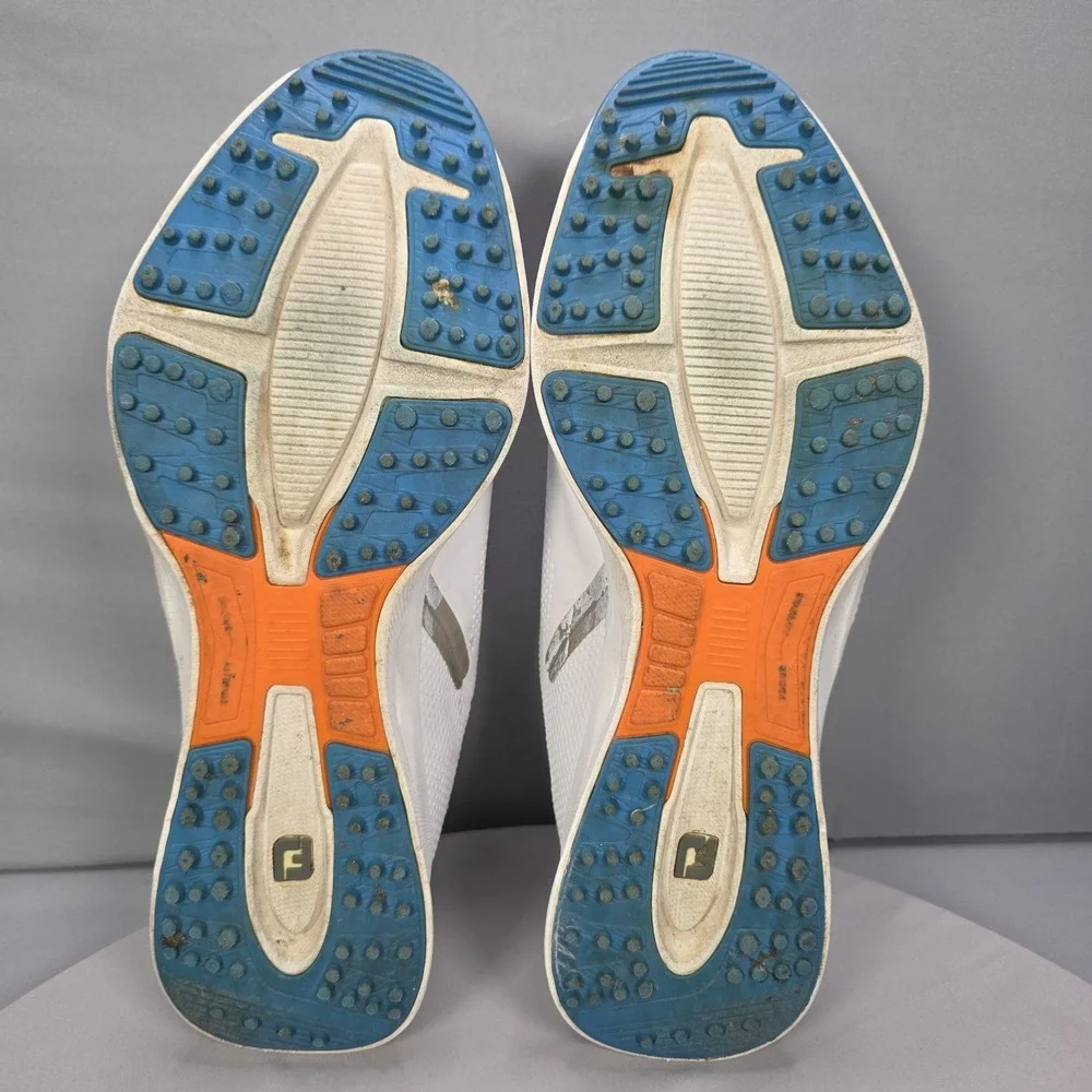 FootJoy FJ Mens Fuel Spikeless Golf Shoes White Sneakers Size 11.5
